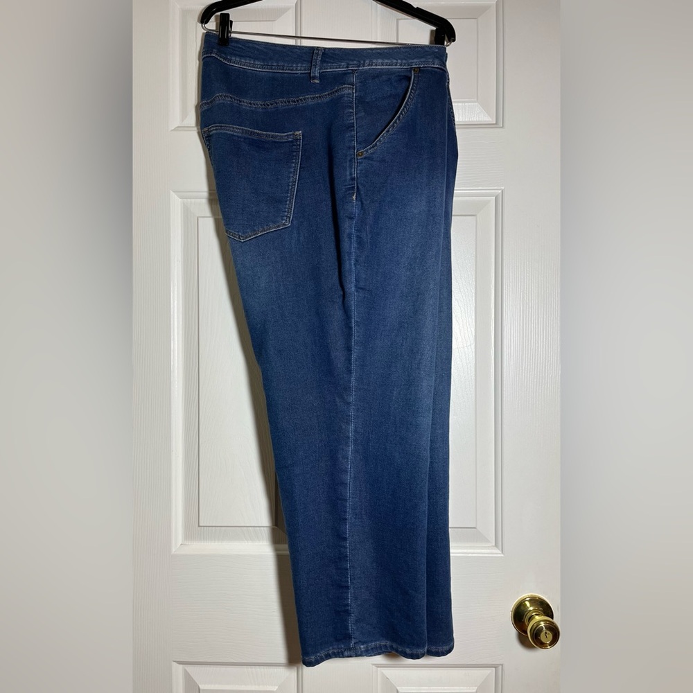 Lane Bryant Dark Wash Denim Capri Jeans Plus Size 22